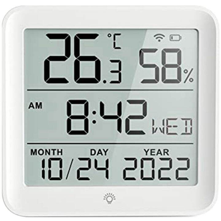 1-pcs-intelligent-temperature-and-humidity-clock-temperature-and-humidity-sensor-temperature-and-humidity-clock-white