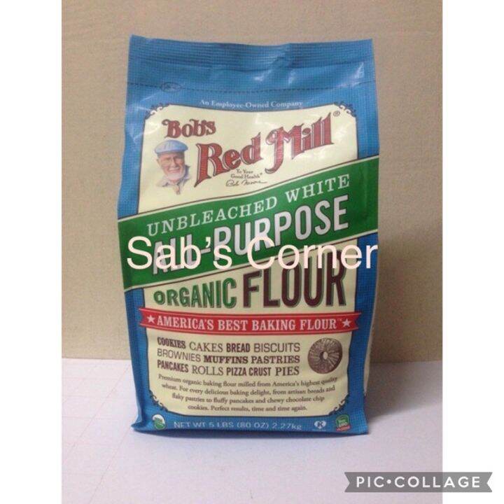 Bob's Red Mill Unbleached All Purpose Organic Flour 2.27kg | Lazada PH