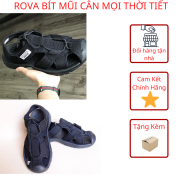 HCMGiày Sandal Bít Mũi Nam Xuất Khẩu Giày Rọ Mũi Nam Sandal Thể Thao RV626