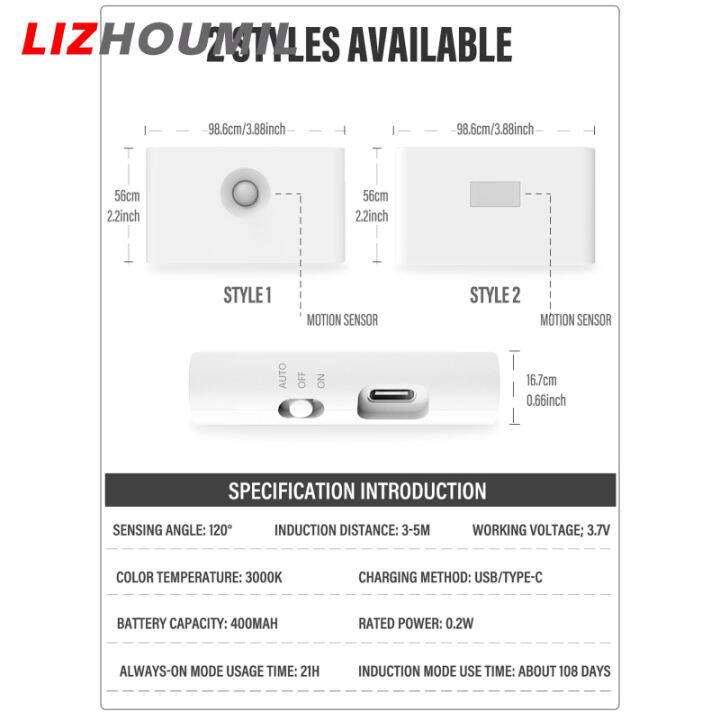 lizhoumil-ไฟกลางคืนไร้สาย-led-ชาร์จ-usb-โคมไฟติดผนังเหนี่ยวนำร่างกายมนุษย์สำหรับตกแต่งห้องน้ำห้องนอน