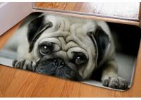 【cw】 Doormats Big Eyes Pug Pattern Indoor Outdoor Non Durable Washable Door Mats Rugs for Entrance 【hot】 !