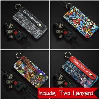 Soft Original Phone Case For OPPO Reno8 Lite 5G/Reno8Z 5G/F21S Pro 5G Durable Phone Holder TPU Anti-knock Cute Lanyard