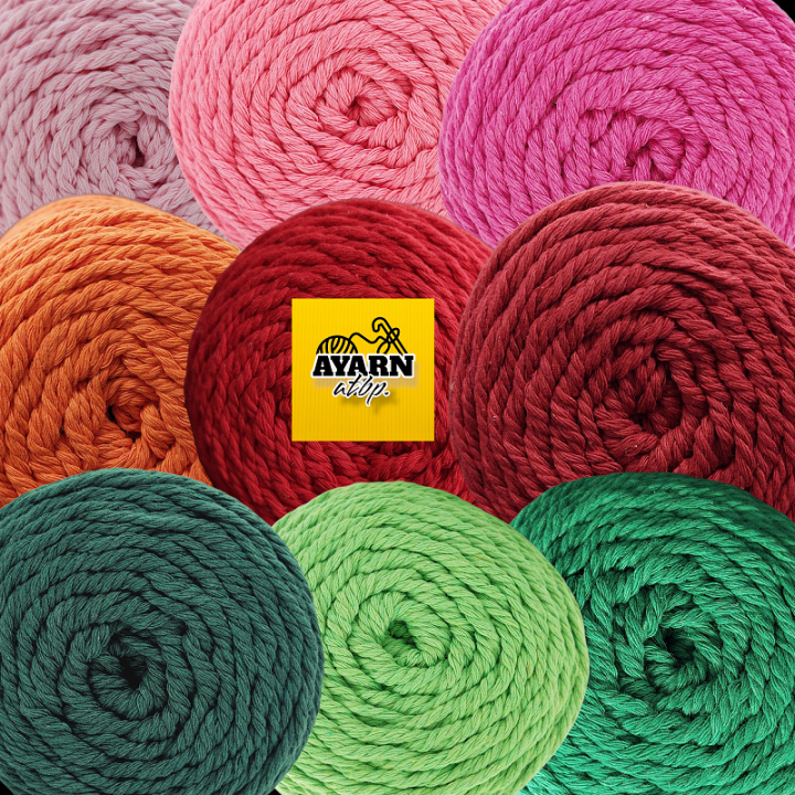 COTTON CORD/MACRAME CORD 2mm/ 3 Ply SOFT TWISTED NATURAL COTTON STRING