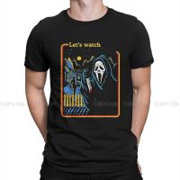 Scary Scream Movie Tshirt For Men Ghostface Soft Casual Sweatshirts T Shirt Novelty Trendy Loose