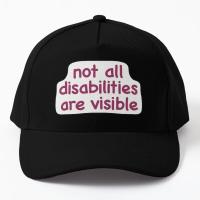 Not All Disabilities Are Visible Baseball Cap Hat Summer Fish Snapback Women Sport Black Spring
 Czapka Outdoor Mens Bonnet