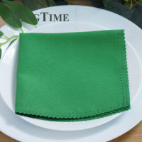 10pcs Linen Napkins Polyester Diner 12inch X 12inch Handkerchief Hanky Wedding Party Supply Birthday Banquet 30cm X 30cm