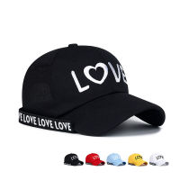 New "LOVE"Embroidery Baseball Cap Cute Love Heart Women Men Sport Hat Adjustable Snapback Cap Visor Sun Hat Unisex Baseball Cap