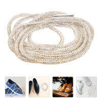 Eshopdeal【Ready Stock】 รองเท้าลูกไม้ Rhinestone Shoe Shoe Lace Hoodie String การเปลี่ยนเชือกคริสตัล Rhinestone