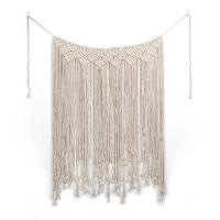 Macrame Wall Art Hand-Made Dyed Cotton Wall Hanging Tapestry And Lace Fabric Bohemia Tassel Boho Home Decor Home Decoration