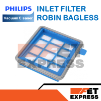 INLET FILTER ROBIN BAGLESS แผ่นกรองเครื่องดูดฝุ่น สำหรับเครื่องดูดฝุ่น PHILIPS รุ่น FC8085 , FC8087