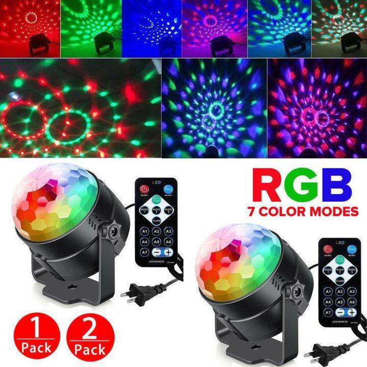 party-lights-with-remote-control-dj-lighting-rbg-disco-ball-strobe-lamp-stage-par-light-for-parties-club-ไฟเวที-ดิสโก้ผับ-งานปาร์ตี้-โคมไฟพร้อมรีโมทคอนโทรล-ไฟดิสโก้เทค
