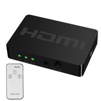 3 Port HDMI Switch 3x1 1080P HDMI Switcher Selector 3 in 1 out Adapter with IR Remote Control for PC Laptop Ps4 DVD HDTV TV Box