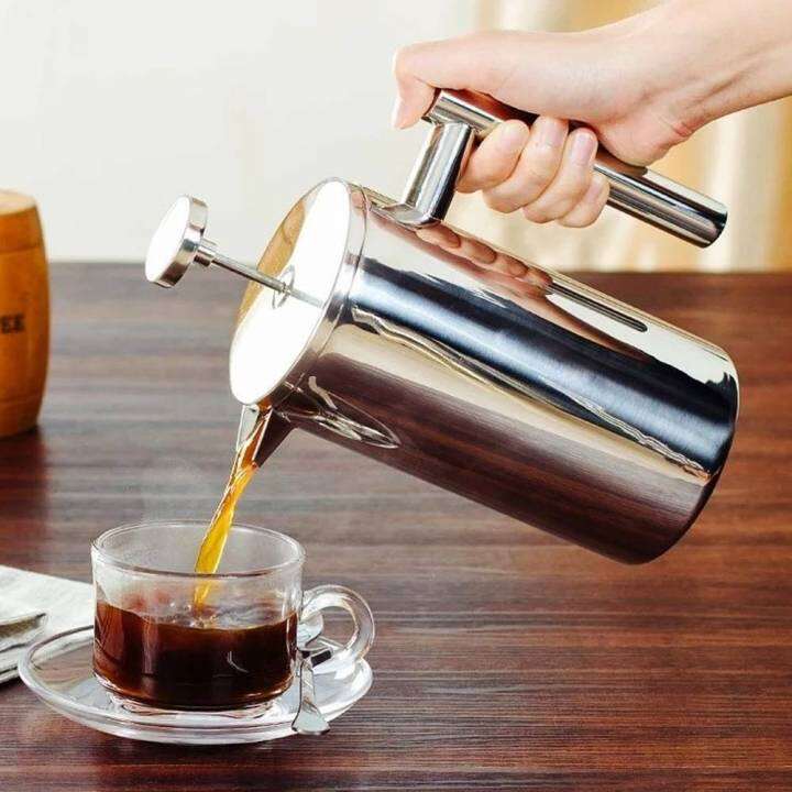 french-press-coffee-pot-barista-stainless-steel-cafetieres-coffee-tea-filter-coffeeware-plunger-pitcher-maker-coffee-accessories