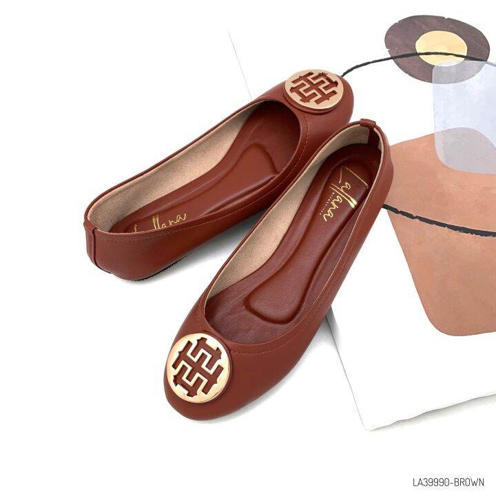 halobangkok-รองเท้า-flat-shoes-หนังไมโครไฟเบอร์-รุ่น-la39990