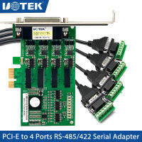 UOTEK Industrial PCIE to 4-Port RS485 RS422 Serial Card PCI-E to RS-485 RS-422 High Speed Converter Adapter DR44 Connector Optical Isolation 1.2Km Transmission Distance 4U UT-794I