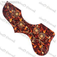 ▪ 4 Pcs Gold Flower Acoustic Guitar Pickguard Pick Guard Anti-scratch Plate Guitar Part Red White Brown Black Guitar Accessories