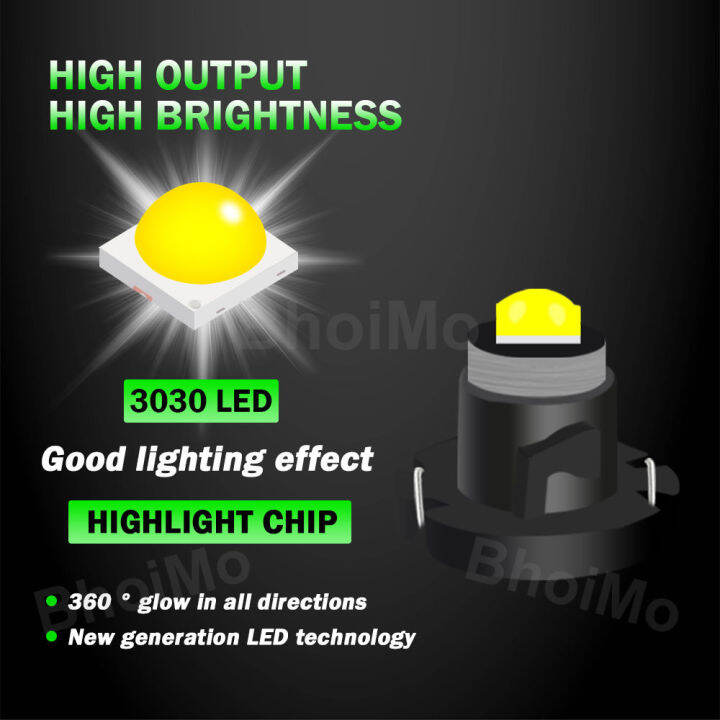 bhoimo-t3-led-t4-2-t4-7เมตรหลอดไฟ3030-neo-wedge-สวิตช์เตือนวิทยุแดชบอร์ดไฟแสดงสถานะแผงโคมไฟรถ-lights