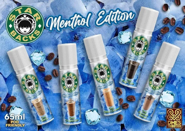 Starbacks Menthol 3mg Iced Chocolate Almond flavor 65ml Vape Juice