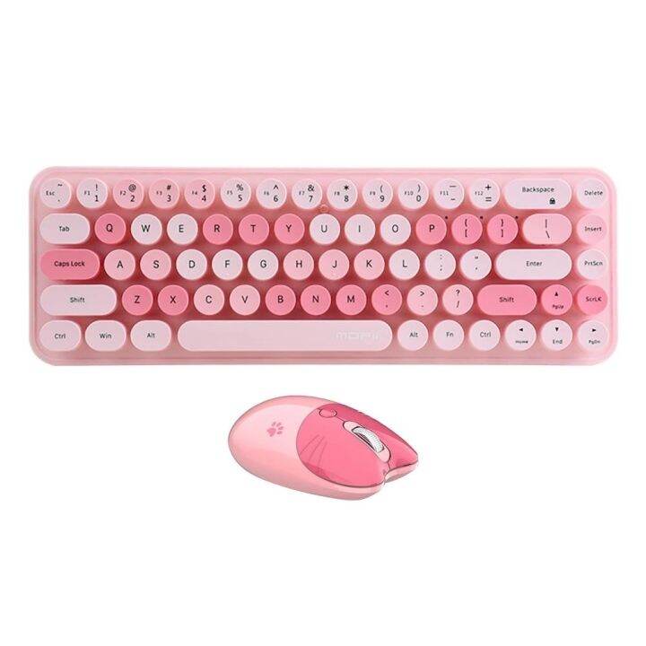 【COD】 MOFii Idol Nice Looking Wireless Cute Mini Keyboard and Mouse Set