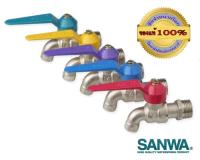 SANWA ก๊อกน้ำแฟนซี SANWA 1/2 สีชมพู 10 ตัว ของแท้ 100 % ร้านเป็นตัวแทนจำหน่ายโดยตรง