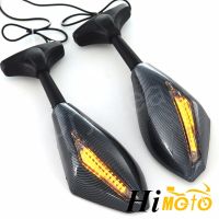 Integrated LED Turn Signal Rear View Mirror For Yamaha FZR600 1989-1999 YZF 600 1995-2009 YZF R1 R6 2000-2008 YZF-R6S 2006-2009