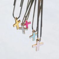 5 Colors Cross Paper Clips Notebook Memo Pad Filing Bookmark binder Paperclips Student Office Binding Supplies Stationary