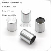 5 Piece 13×17MM silver Aluminum Alloy Knob Cap Potentiometer Speed Control Switch Knob Suitable For Flower Shaft 6MM Guitar Bass Accessories