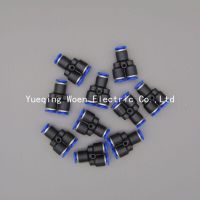 ✸✼♝ PY6 Pneumatic 6MM Tube Push in Connector Y Union PY-6 One Touch Air Quick Fitting PY1/4