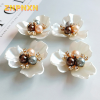 ZNPNXN 1ชิ้นจานดอกไม้เดซี่พลอยเทียมมุกเครื่องประดับแฮนด์เมด DIY โลหะผสมทอรัส