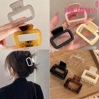 Korean Color Frosted Square Hair Clamp Simple Hair Shark Clip Fashion Hair Claw