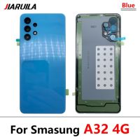 【❂Hot On Sale❂】 xuren5304977 คลุมพร้อมโลโก้อะไหล่กระจกประตูหลังฝาหลังสำหรับ Samsung A12 A32 4G A52 A525f A72 A725พร้อมกาวกาว