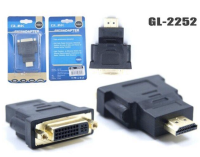 GLink (GL-2252) อแดปเตอร์หัวแปลง DVI 24+5 (F) to HDMI (M) หัวแปลง หัวต่อ คุณภาพดี แปลงช่องสัญญาณ หัว 24K คอนเนคเตอร์ ทนทาน