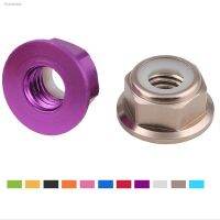 ♕✖✢ Color aluminum alloy flange nut self-locking screw cap locking anti-loose nut nylon ring M2 M3M4 M5 M6 M8