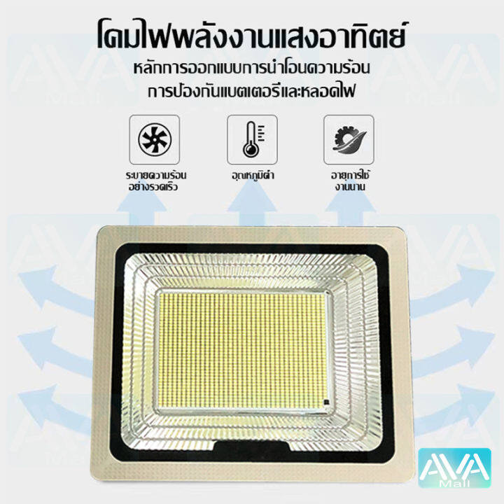 ava-mall-สปอตไลท์-ไฟสว่าง-spotlight-led-แสงขาว-ip67-โซล่าเซลล์-ตัวโคมไฟพลังงานแสงอาทิตย์เดี่ยว-โคมไฟเดี่ยว