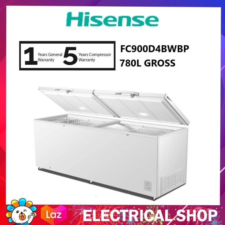 Hisense Freezer FC900D4BWBP 780L Gross Chest Freezer (White) Peti beku