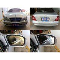 ขายดี!! มีปลายทาง เลนส์กระจกรถ BENZ W220 ( S CLASS  ไฟตาเหยี่ยว ) ด้านขวา สำหรับกระจกรถที่เสื่อม ดำ มัว มองไม่ชัด มีคราบน้ำมันอยู่