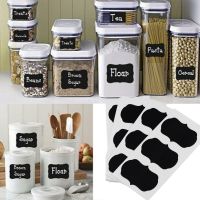 【YD】 36Pcs/Set Blackboard Sticker Jars Organizer Labels Chalkboard Chalk Board 5cm x 3.5cm