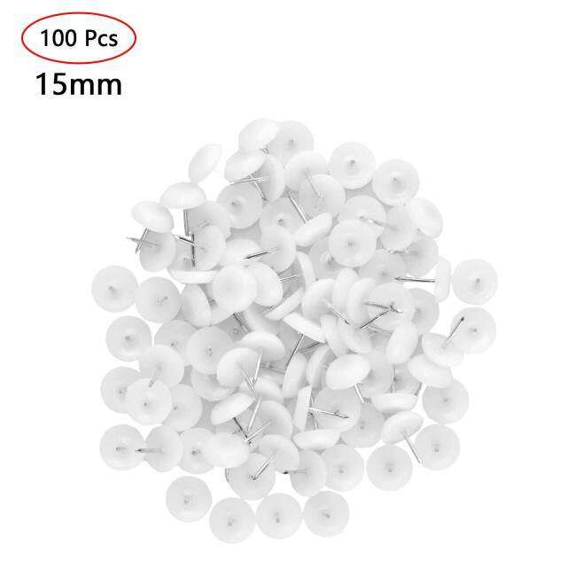 100 Furniture Leg Pad Nailon Nylon Floor Protector Tacks Slider Glide