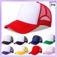 JING แฟชั่น หมวกแบน ตาข่าย หมวกแก๊ป Sunhat หมวก trucker หมวกเบสบอล