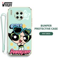 VRQR เคสโทรศัพท์สำหรับหญิงสาวน่ารัก Powerpuffy สำหรับ Huawei Y9A Nova 8i Mate 10 Pro Mate 20 Pro Mate 30 Pro Mate 40 Pro Mate 50 Pro Super Girl นุ่มบางพิเศษ Shell (ฟรีสายคล้องรวม)