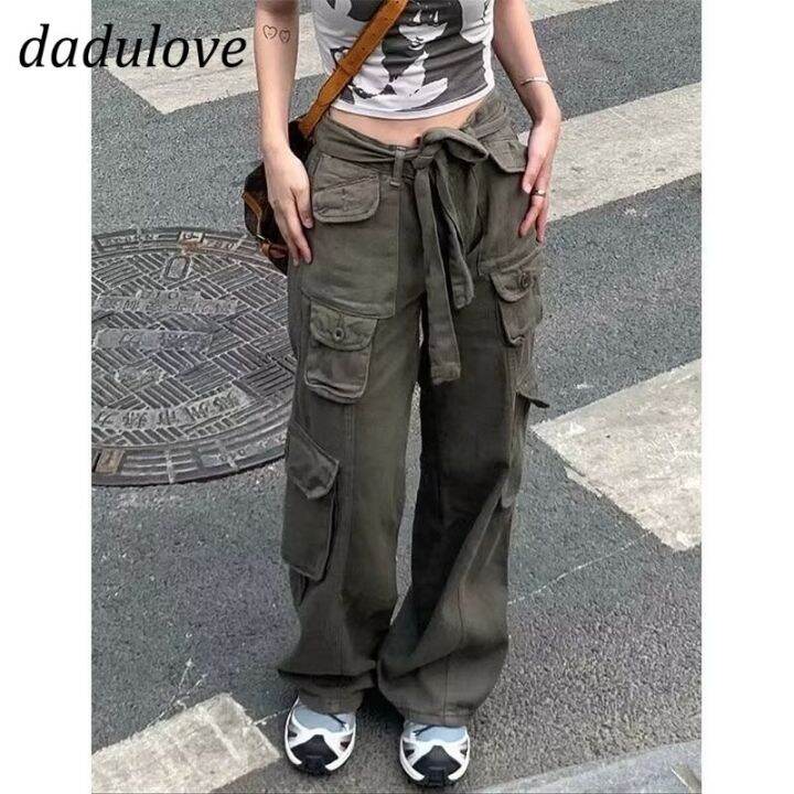 dadulove-new-american-tide-brand-ins-overalls-loose-niche-wide-leg-pants-multi-pocket-womens-casual-pants