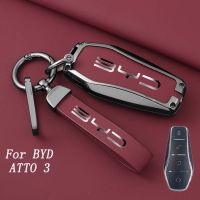 Byd Atto 3กล่องกุญแจรีโมตรถ BYD Yuan Plus เคสกุญแจโลหะผสมสังกะสีคลุมกุญแจรีโมต