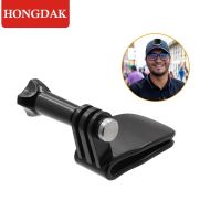 ☊✥ HONGDAK หมวกคลิป Mount Bracket สำหรับ GoPro Hero 11 10 9 8 7 6 5 4 3 insta 360 x3 x2 สำหรับ DJI OSMO Action กล้องอุปกรณ์เสริม