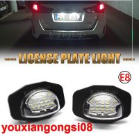 2ชิ้นไฟรถยนต์ป้ายทะเบียนรถ LED ตัวเลขสำหรับโตโยต้าโคโรลล่าออริส Alphard Sienna Wish สายต่อเอ็กซ์บีเอ็กซ์บี Urban Canbus สีขาว (08)