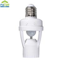 สำหรับปลั๊ก E27 AC 110V-220V PIR อะแดปเตอร์ขั้วหลอดไฟเคลื่อนไหวพร้อมการควบคุมแสงฐานหลอดไฟ LED เบ้าไฟเซนเซอร์