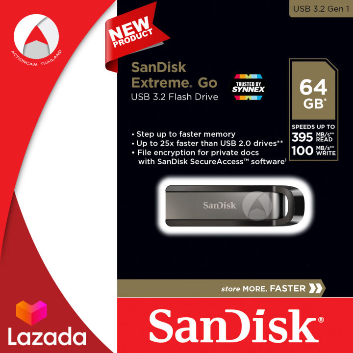 sandisk-extreme-go-usb-3-2-flash-drive-cz810-64gb-usb3-2-metal-sdcz810-064g-g46-ประกัน-synnex-ตลอดอายุการใช้งาน