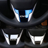 1ชิ้นรถพวงมาลัยเลื่อมสติ๊กเกอร์สัญลักษณ์ตกแต่งรูปลอกสำหรับ H-Onda CIVIC 2016 2017 2018 2019 2020 2021รถปรับแต่งชิ้นส่วน