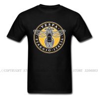 Shirt Vespa Motorbike T Shirt Men Black Clothing Cartoon Tshirt Cotton Vintage Tshirt Bee Biker Gildan