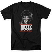 American Cartoon Betty Boop mens 100% cotton round neck short -sleeved T-shirt