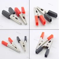 2pcs/1pair Alligator Clips Battery Clip Crocodile Car Caravan Van Battery Test Lead Clips Electrical Tool D1AG